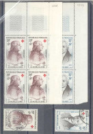 Yvert  1226-1227 - Croix Rouge - 2 Blocs De 4 Timbres Neufs Sans Traces De Charnières Bords De Feuilles + 2 Oblitérés - Unused Stamps