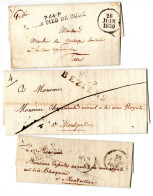 FRANCE 3 LETTRES BEZIERS, ST JEAN PIED DE PORT - 1801-1848: Précurseurs XIX