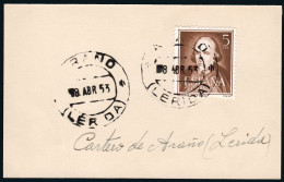 Lérida - Edi O TP 1071 - Postal Mat "Arañó" - Storia Postale