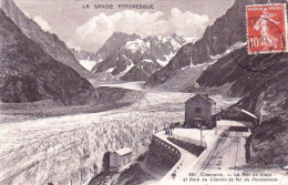 74 - CHAMONIX - La Mer De Glace Et Gare Du Chemin De Fer Du Montenvers - Chamonix-Mont-Blanc