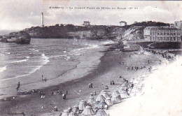 64 - BIARRITZ - La Grande Plage Et Hotel Du Palais - Biarritz