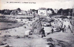 44 - BATZ - Le Menhir Et La Mer - Batz-sur-Mer (Bourg De B.)