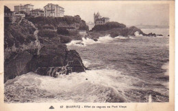 64 - BIARRITZ -  Effet De Vagues Au Port Vieux - Biarritz