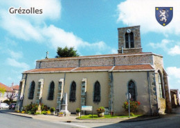 1 AK Frankreich * Eglise De Grézolles Dans La Loire - Département Loire * - Other & Unclassified