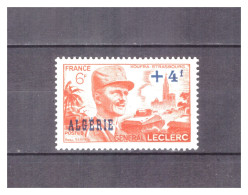 ALGERIE     . N °  272   . + 4 F  SUR   6 F   GENERAL  LECLERC   . NEUF    * . SUPERBE . - Unused Stamps