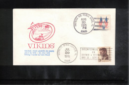 USA 1975/1976 Space / Weltraum  Spacecraft VIKING 1 Has Landed On Mars Interesting Cover - United States