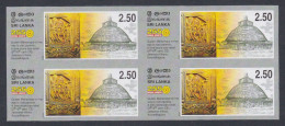 Sri Lanka 2006 MNH Imperf Proof, Buddhism, Monastery, Buddhist Monk, Sculpture, Religious Art, Temple, Block - Sri Lanka (Ceylan) (1948-...)