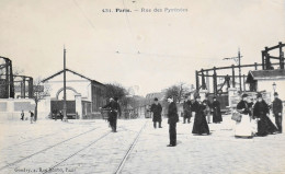 CPA - PARIS - N° 431 - Rue Des Pyrénées - (XXe Arrt.) - 1906 - Au Verso Pub Pour Les Sous-Vêtements Du Dr BRETON - TBE - Arrondissement: 20