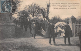 SAINTE-CROIX (Aveyron) - Obsèques De Maruéjouls, Député, Ministre, 25 Oct. 1908 - Drap D'Honneur - Voyagé (2 Scans) - Other & Unclassified