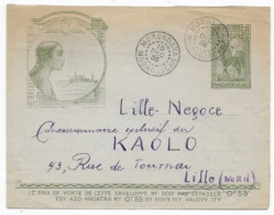 MADAGASCAR Dispersion D'une Collection D'oblitération Lettre Entier  Timbres Càd MORONDAVA 1936 Bon Bureau - Covers & Documents