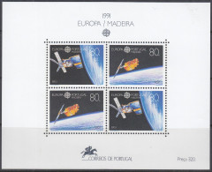 MADEIRA  Block 12, Postfrisch **, Europa CEPT: Europäische Weltraumfahrt 1991 - Madeira
