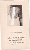 Elisabeth Braun ( Pierre Bondue ) 1903 - 1963 - Devotion Images