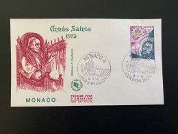 Enveloppe 1er Jour "Année Sainte" 13/05/1975 - 1015 - MONACO - FDC