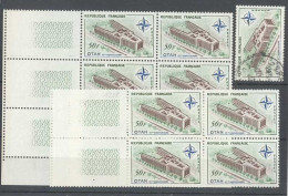 Yvert  1228 - Palais De L'OTAN - Lot De 10 Timbres Neufs Sans Traces De Charnières + 1 Oblitérés - Unused Stamps