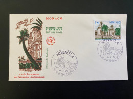 Enveloppe 1er Jour "AnnéeEuropéenne Du Patrimoine Architectural" 13/05/1975 - 1016 - MONACO - FDC