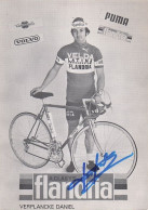 Vélo - Cyclisme - Coureur Cycliste  Daniel Verplancke  - Team Velda Flandria - 1977 - Cyclisme