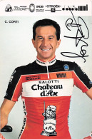 Vélo - Cyclisme - Coureur Cycliste C.Corti - Team Chateau D'Ax - 1988 - Cycling