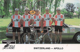 Vélo - Cyclisme - Equipe  Cycliste Switzerland Apollo - 1986 - Cyclisme