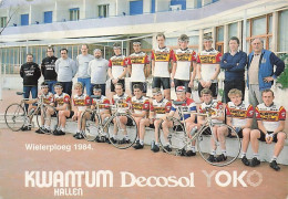 Vélo - Cyclisme - Equipe  Cycliste KWANTUM Decosol  - 1984 - Cyclisme