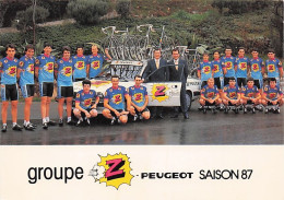 Vélo - Cyclisme - Equipe  Cycliste Groupe Z Peugeot - 1987 - Cycling