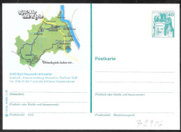 Germania/Germany/Allemagne: Intero, Stationery, Entier, Mappa, Map, Carte - Aardrijkskunde