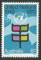 Australia. 1970 25th Anniv Of United Nations. 6c MNH. SG 476. M5143 - Ungebraucht