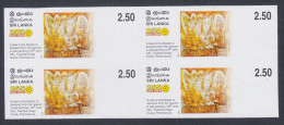 Sri Lanka 2006 MNH Imperf Proof, Buddhism, Monastery, Buddhist, Wall Painting, Religious Art, Temple, Block - Sri Lanka (Ceylon) (1948-...)