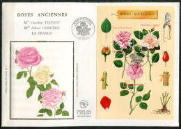 FRANKREICH Block 21, Bl.21 FDC - Rosen, Roses - FRANCE - 1990-1999