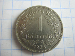 Germany 1 Reichsmark 1935 A - 1 Reichsmark