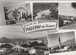 PADERNO DEL GRAPPA-TREVISO-SALUTI DA..-CARTOLINA VERA FOTOGRAFIA VIAGGIATA IL 17-7-1968 - Treviso