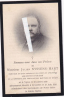 Julien Nyssens-Hart : Ieper 1859 - Brussel 1910 ( Ingénieur Des Ponts Et Chaussées..................... ) - Devotion Images