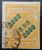 Brazil Brazilië 1898 1899 Newspaperstamp Surgarged - Used Stamps
