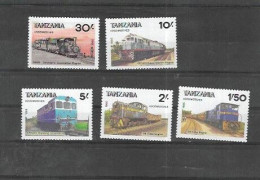 TANZANIA Nº 266J AL 266N - Trains