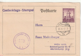 DR, Gedenkstempel  819 Peter Henlein ,1942 Mit Östereichische Zensur,  Nach Wien - Brieven En Documenten