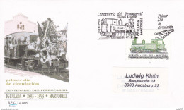 Spain Espagne 1993 Edifil 3265 Ferrocarril Igualada Martorell Locomotive Steam Engine Railway Train SPD FDC Spain - Trains