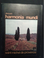 LEONHARDT AMELING DEMUS ROGG BOULEZ RAMPAL DELLER ETC HARMONIA MUNDI CATALOGUE - Publicités