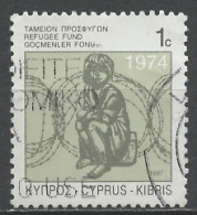 Chypre - Cyprus - Zypern 1997 Y&T N°902 - Michel N°ZM8 (o) - 1c Fonds Pour Les Réfugiés - Gebruikt
