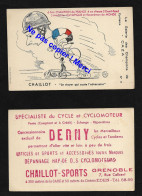 Louis Chaillot Cycliste Né à Chaumont France Médaille Jeux Olympiques / Cachet Grenoble Illustrateur Caza Dessin Humour - Cycling