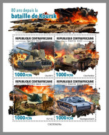 CENTRAL AFRICA 2023 MNH 80 Years Battle Of Kursk Schlacht Bei Kursk M/S – IMPERFORATED – DHQ2422 - 2. Weltkrieg