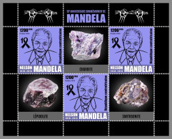 CENTRAL AFRICA 2023 MNH Nelson Mandela & Minerals M/S – IMPERFORATED – DHQ2422 - Autres & Non Classés