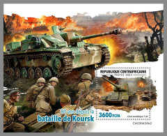 CENTRAL AFRICA 2023 MNH 80 Years Battle Of Kursk Schlacht Bei Kursk S/S II – IMPERFORATED – DHQ2422 - Guerre Mondiale (Seconde)