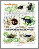 CENTRAL AFRICA 2023 MNH Beetles Käfer M/S – IMPERFORATED – DHQ2422 - Coléoptères