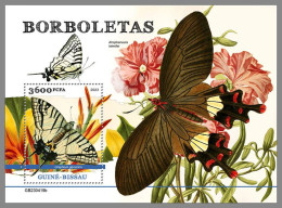 GUINEA-BISSAU 2023 MNH Butterflies Schmetterlinge S/S – IMPERFORATED – DHQ2422 - Papillons