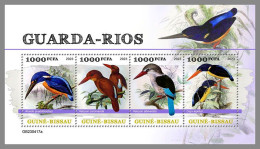GUINEA-BISSAU 2023 MNH Kingfishers Eisvögel M/S – IMPERFORATED – DHQ2422 - Sonstige & Ohne Zuordnung