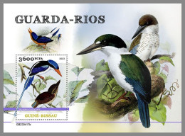 GUINEA-BISSAU 2023 MNH Kingfishers Eisvögel S/S – IMPERFORATED – DHQ2422 - Autres & Non Classés