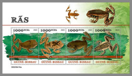 GUINEA-BISSAU 2023 MNH Frogs Frösche M/S – IMPERFORATED – DHQ2422 - Frogs