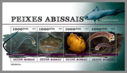 GUINEA-BISSAU 2023 MNH Deep Sea Fish Tiefseefische M/S – IMPERFORATED – DHQ2422 - Fishes