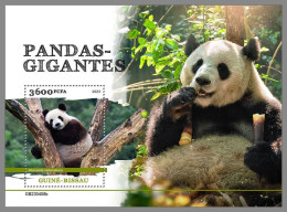 GUINEA-BISSAU 2023 MNH Giant Pandas Bears Großer Panda Bären S/S – IMPERFORATED – DHQ2422 - Ours