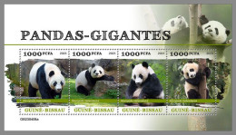 GUINEA-BISSAU 2023 MNH Giant Pandas Bears Großer Panda Bären M/S – IMPERFORATED – DHQ2422 - Beren