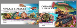 GUINEA-BISSAU 2023 MNH Fishes & Corals Fische & Korallen M/S+S/S – IMPERFORATED – DHQ2422 - Fishes
